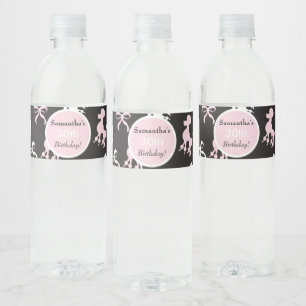 Étiquette Pour Bouteilles D'eau Belles canicules d'anniversaire
