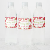 Étiquette Pour Bouteilles D'eau Berry First Strawberry 1er fête d'anniversaire Per (Bouteilles)