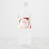 Étiquette Pour Bouteilles D'eau Berry fraise Baby shower sucré (Devant)