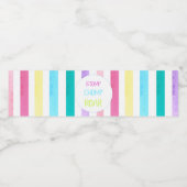 Étiquette Pour Bouteilles D'eau Beurre de dinosaure, compe et rôtir avec des rayur (Étiquettes simples)