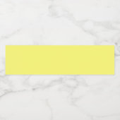 Étiquette Pour Bouteilles D'eau Beurre jaune (Étiquettes simples)