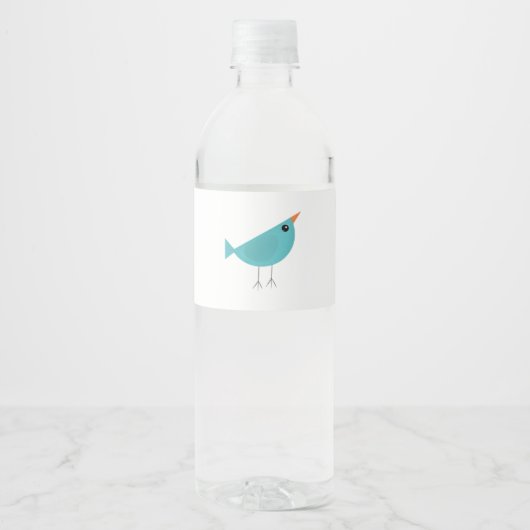 Étiquette Pour Bouteilles D'eau Birdy (Devant)