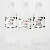 Étiquette Pour Bouteilles D'eau Black Cow Imprimer Cute Cow Calf Baby shower (Bouteilles)
