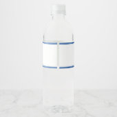 Étiquette Pour Bouteilles D'eau Bleu High School Chaîne personnalisée (Dos)