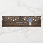 Étiquette Pour Bouteilles D'eau Bleu Rustique Oubliez-moi Noter Bouteille d'eau Ma (Étiquettes simples)