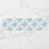 ÉTIQUETTE POUR BOUTEILLES D'EAU BLEUE MINCE (Étiquettes simples)