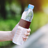 Étiquette Pour Bouteilles D'eau Bliss éternels