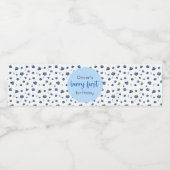 Étiquette Pour Bouteilles D'eau Blueberry 1er anniversaire Berry First (Étiquettes simples)