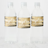 Étiquette Pour Bouteilles D'eau BM Bar Bat mitzvah Elegant Gold (Bouteilles)