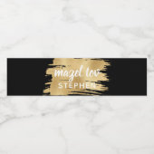 Étiquette Pour Bouteilles D'eau BM Bar Bat mitzvah Elegant Gold (Étiquettes simples)