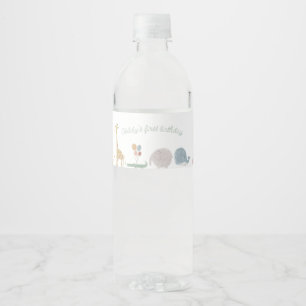 Étiquette Pour Bouteilles D'eau Boho bébé animal