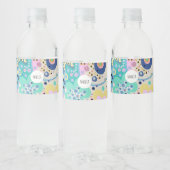 Étiquette Pour Bouteilles D'eau Boho design moderne (Bouteilles)