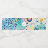 Étiquette Pour Bouteilles D'eau Boho design moderne (Étiquettes simples)