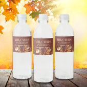 Étiquette Pour Bouteilles D'eau Boho Fleur sauvage Terracotta Mariage de automne d