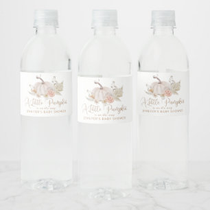 Étiquette Pour Bouteilles D'eau Boho Little citrouille est en route