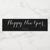 Étiquette Pour Bouteilles D'eau Bonne année (Étiquettes simples)