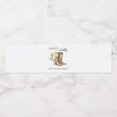 Étiquette Pour Bouteilles D'eau Bottes élégantes et Fête des mariées Bubbly (Étiquettes simples)