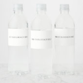 Étiquette Pour Bouteilles D'eau Bottle Label (Bouteilles)