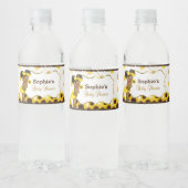 Étiquette Pour Bouteilles D'eau Bouchon de bouteille d'eau de tournesol (Bouteilles)