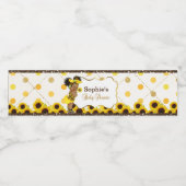 Étiquette Pour Bouteilles D'eau Bouchon de bouteille d'eau de tournesol (Étiquettes simples)