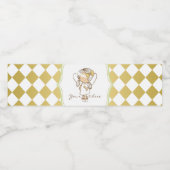 Étiquette Pour Bouteilles D'eau Bouteille d'eau Angel Étiquette-Or & Vert (Étiquettes simples)