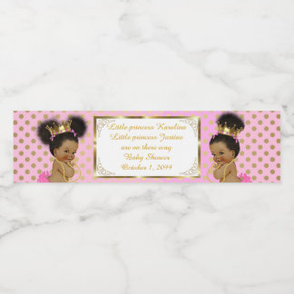 Étiquette Pour Bouteilles D'eau Bouteille d'eau Étiquette fille jumelle, africaine