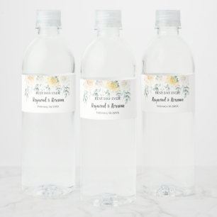 Étiquette Pour Bouteilles D'eau Bouteille d'eau Mariage de Fête des mariées de Ros