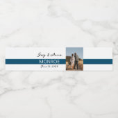 Étiquette Pour Bouteilles D'eau Bouteille d'eau Mariage simple ligne (Étiquettes simples)