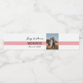 Étiquette Pour Bouteilles D'eau Bouteille d'eau Mariage simple ligne (Étiquettes simples)