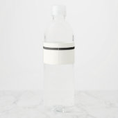 Étiquette Pour Bouteilles D'eau Bouteille d'eau personnalisée avec un nœud noir si (Dos)