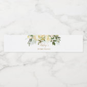 Étiquette Pour Bouteilles D'eau Bouteille d'eau pour mariage avec verdure de rose  (Étiquettes simples)