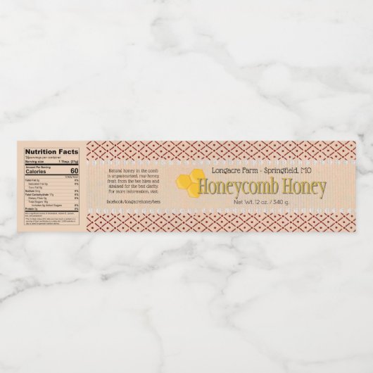 Étiquette Pour Bouteilles D'eau Bouteille Diamant Comb Honneur Envelopper Conteneu (Étiquettes simples)