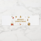 Étiquette Pour Bouteilles D'eau Bouteille pour Noël  (Étiquettes simples)