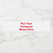 Étiquette Pour Bouteilles D'eau Bouteilles d'eau (Étiquettes simples)