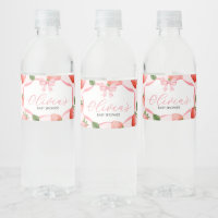 Bow rose Berry Baby shower sucré