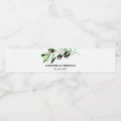 Étiquette Pour Bouteilles D'eau Branche d'olive   (Étiquettes simples)