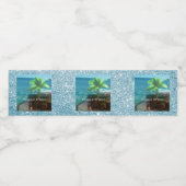 Étiquette Pour Bouteilles D'eau Brise tropicale (Étiquettes simples)