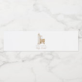 Étiquette Pour Bouteilles D'eau Brunch Neutral Boho Baby (Étiquettes simples)