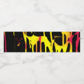 Étiquette Pour Bouteilles D'eau burons et éperons et bacchanal (Étiquettes simples)