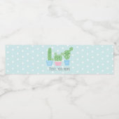 Étiquette Pour Bouteilles D'eau cactus, succulent, mignonette fiesta, mexicaine, (Étiquettes simples)