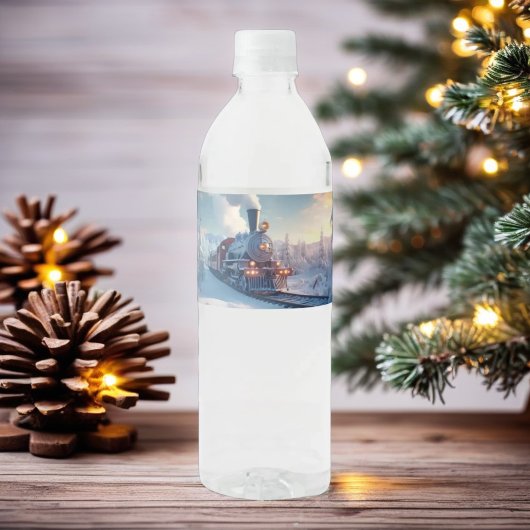 Étiquette Pour Bouteilles D'eau Cadeau de fête de Noël Conception de cadeau de fêt