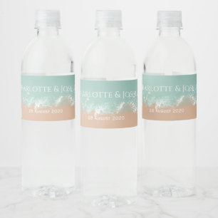 Étiquette Pour Bouteilles D'eau Cadeaux de mariage simples pour la plage en été