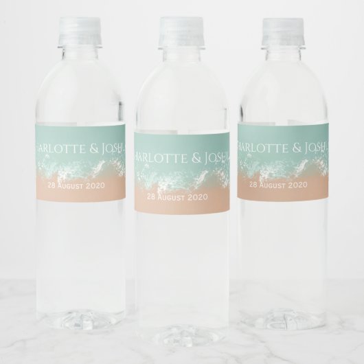 Étiquette Pour Bouteilles D'eau Cadeaux de mariage simples pour la plage en été (Bouteilles)