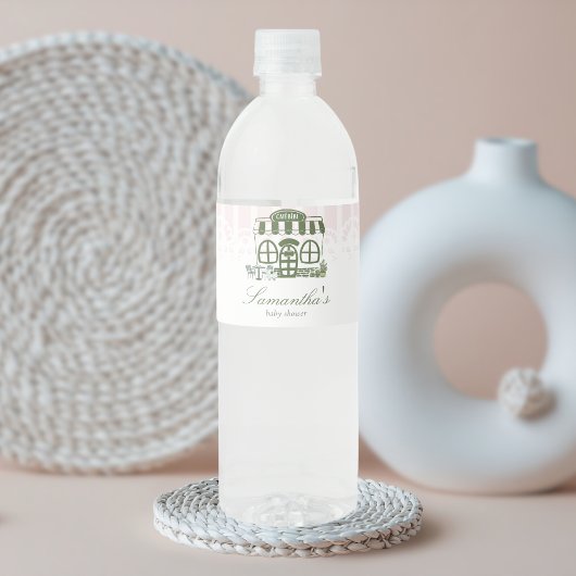 Étiquette Pour Bouteilles D'eau Cafe Bebe Shower de Bébé Café