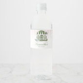 Étiquette Pour Bouteilles D'eau Cafe Bebe Shower de Bébé Café (Devant)