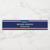 Étiquette Pour Bouteilles D'eau Campagne électorale (Étiquettes simples)