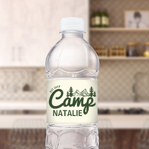 Étiquette Pour Bouteilles D'eau Camping personnalisé Bachelorette Party Bridesmait