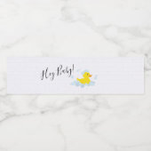 Étiquette Pour Bouteilles D'eau Canard en caoutchouc (Étiquettes simples)