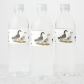 Étiquette Pour Bouteilles D'eau Canards : Joyeuse Argent (Bouteilles)