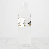 Étiquette Pour Bouteilles D'eau Canards : Joyeuse Argent (Dos)
